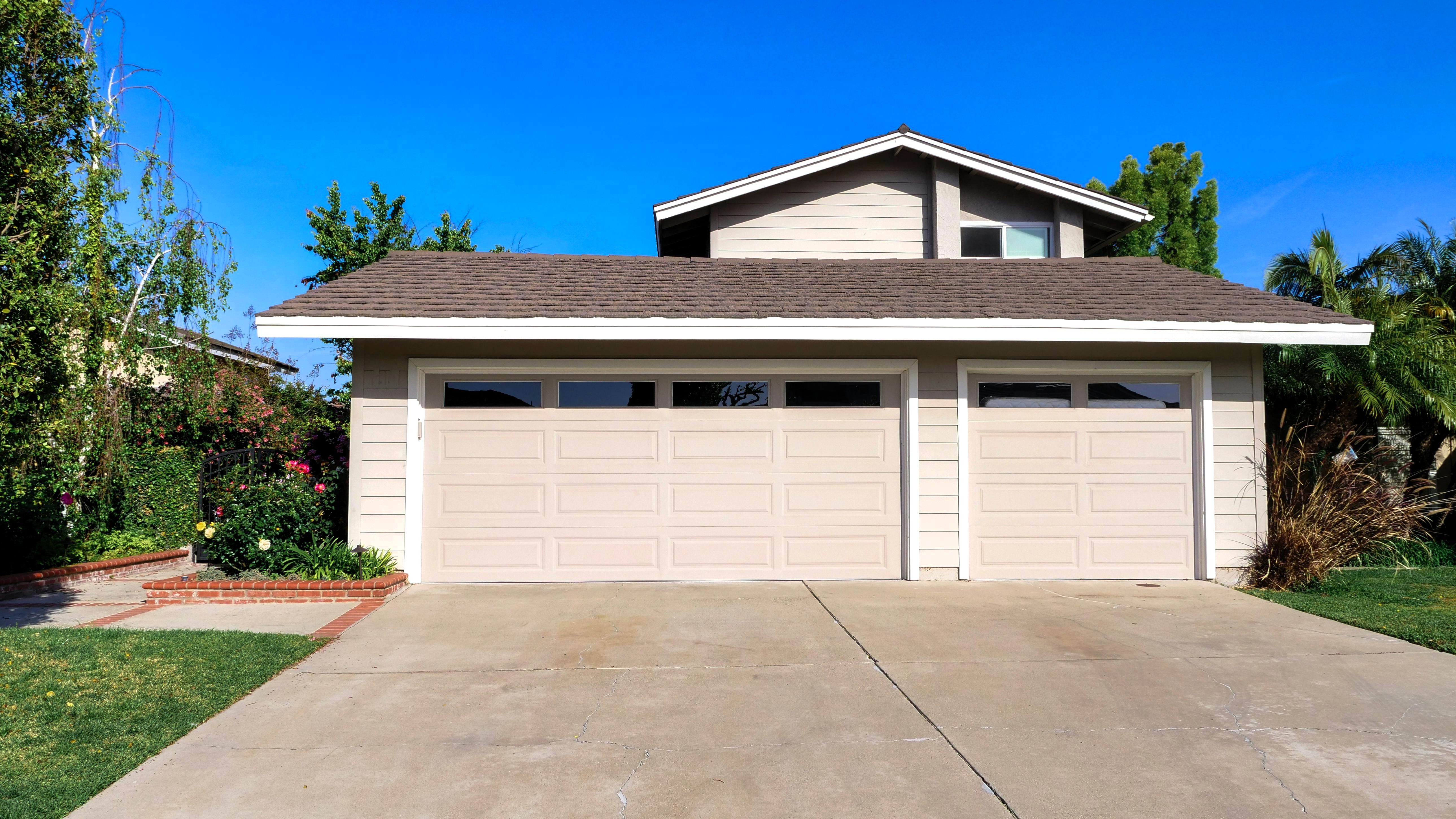Freshly painted home exterior after shot